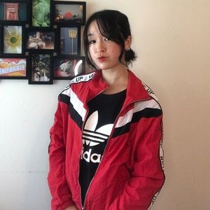 NWOT Ashley by 26 International Red Bomber Jacket